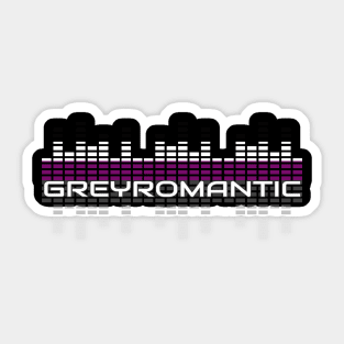 Music Equalizer Bars - Greyromantic Sticker